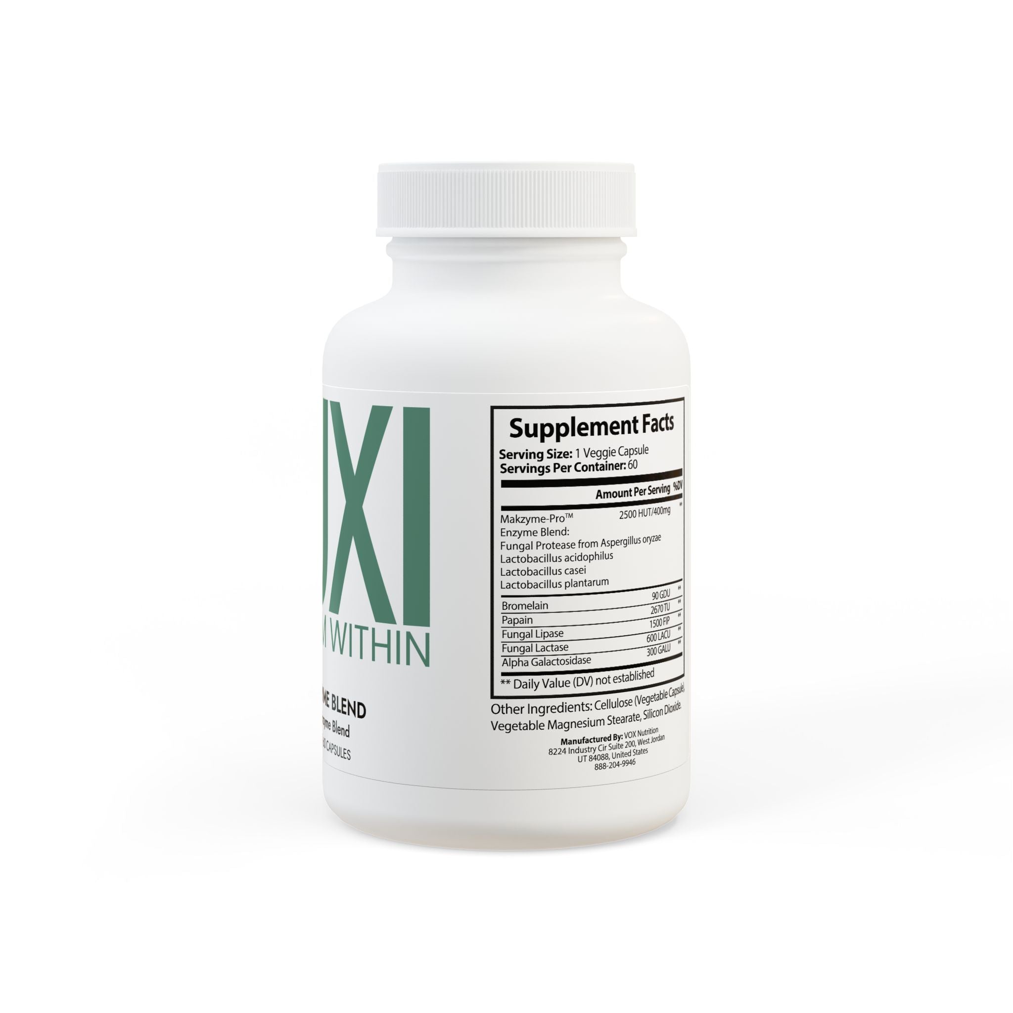 Digestive Enzyme Blend Supplement (60 Capsules)