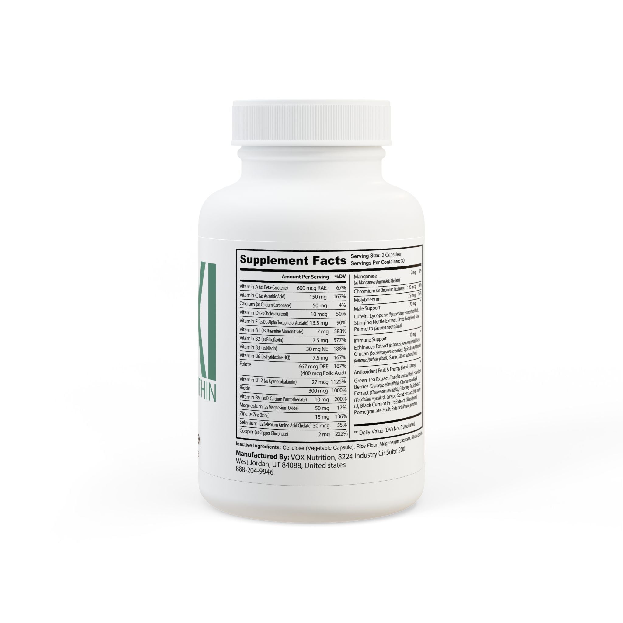 Multivitamin for Men Supplement (60 Capsules)