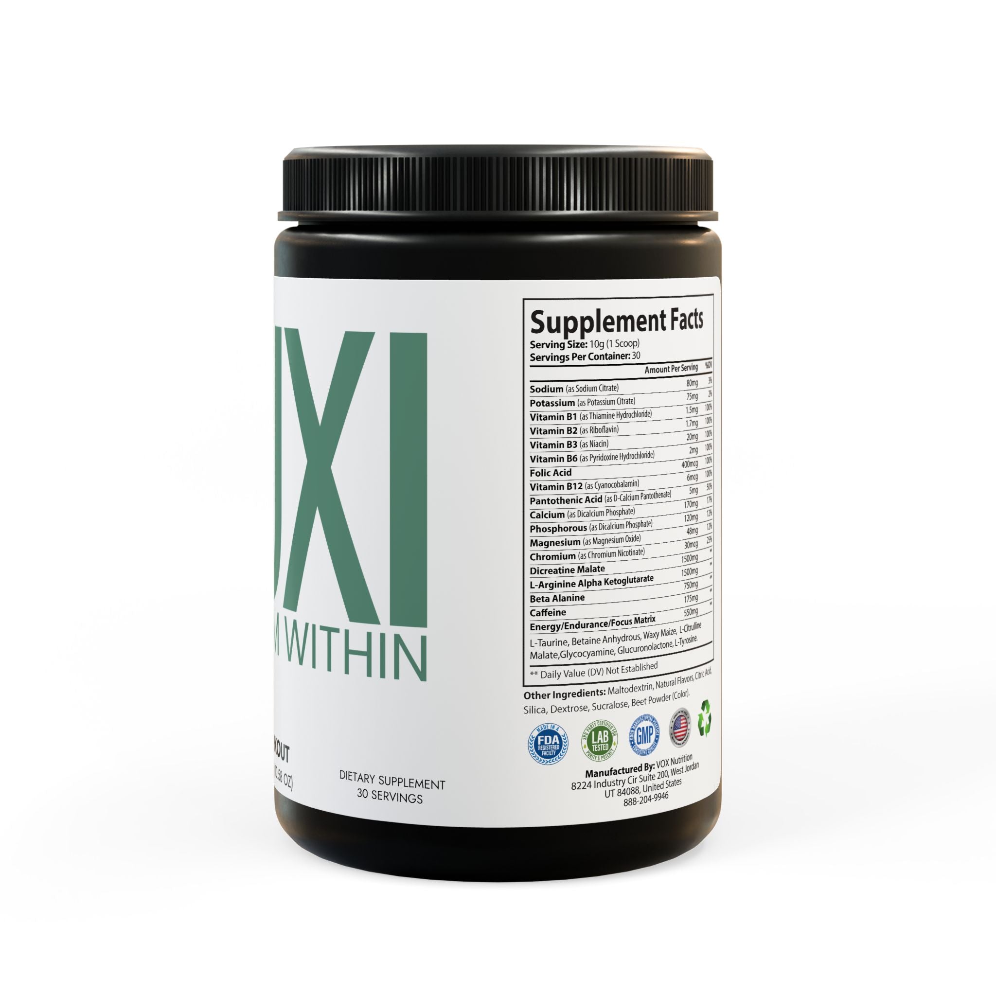 Pre-Workout Supplement, Watermelon (300g, 10.58oz)