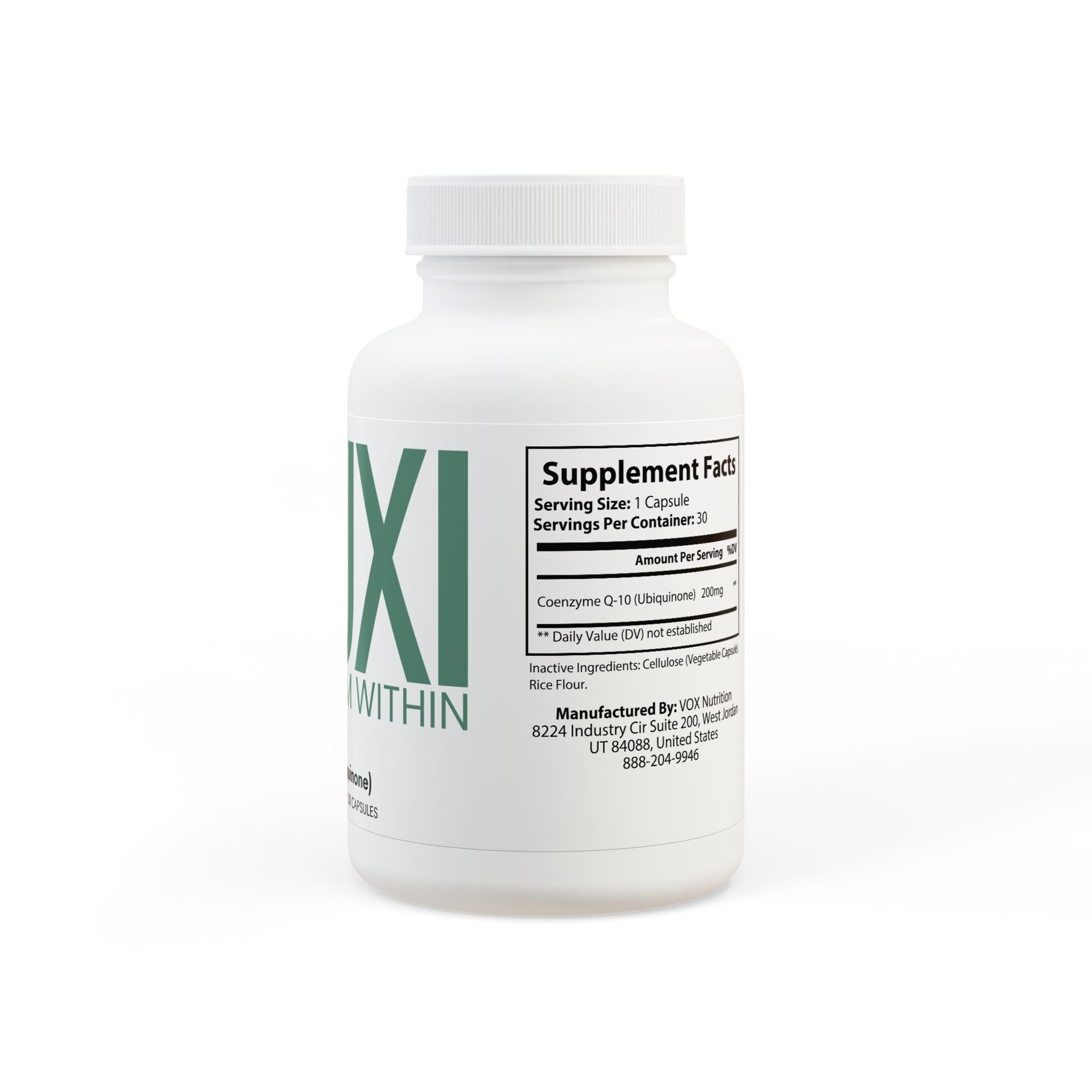 CoQ10 (Ubiquinone) Supplement (30 Capsules)