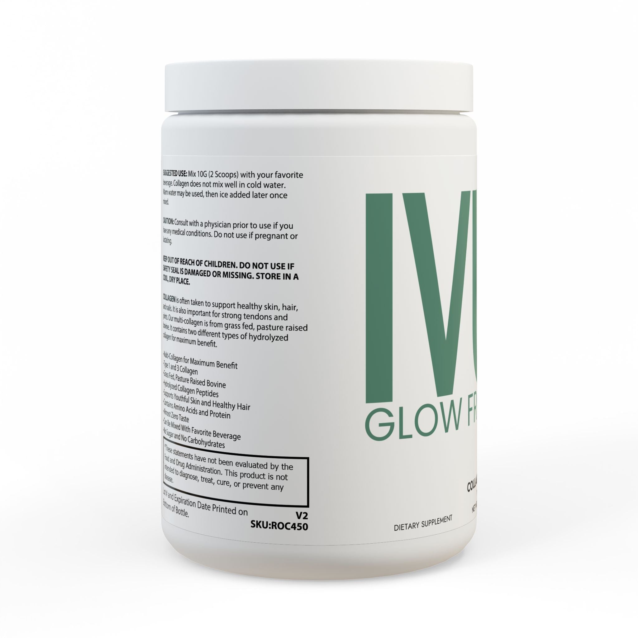 Collagen Peptides Type I & III Supplement (350g, 12.3oz)