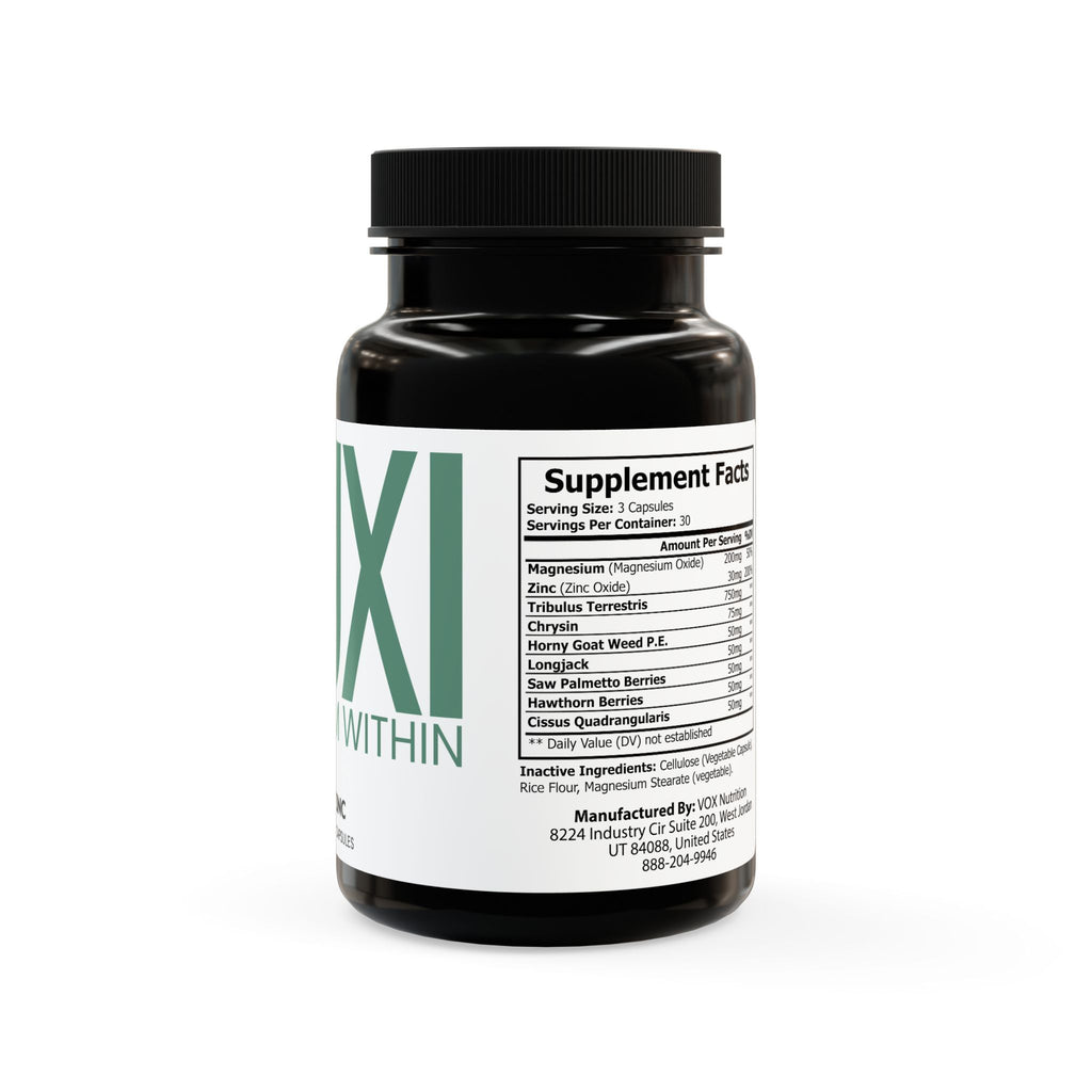 Magnesium Zinc Supplement (90 Capsules)
