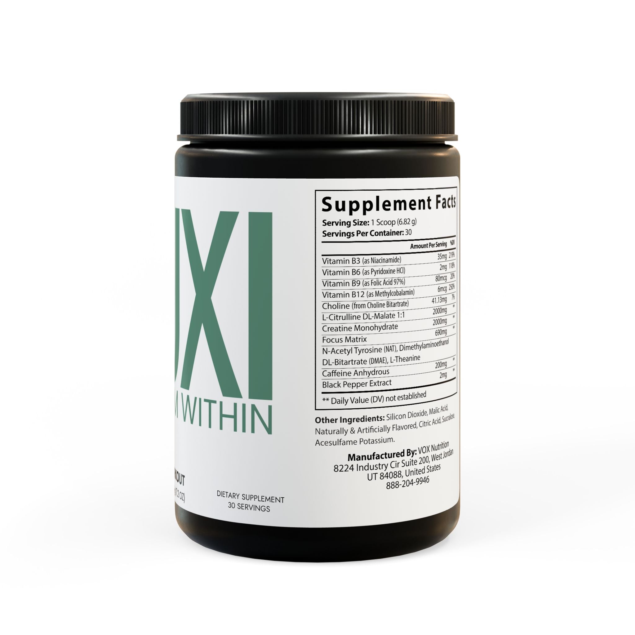 Pre-Workout Supplement, Fruit Punch (204g, 7.1oz)